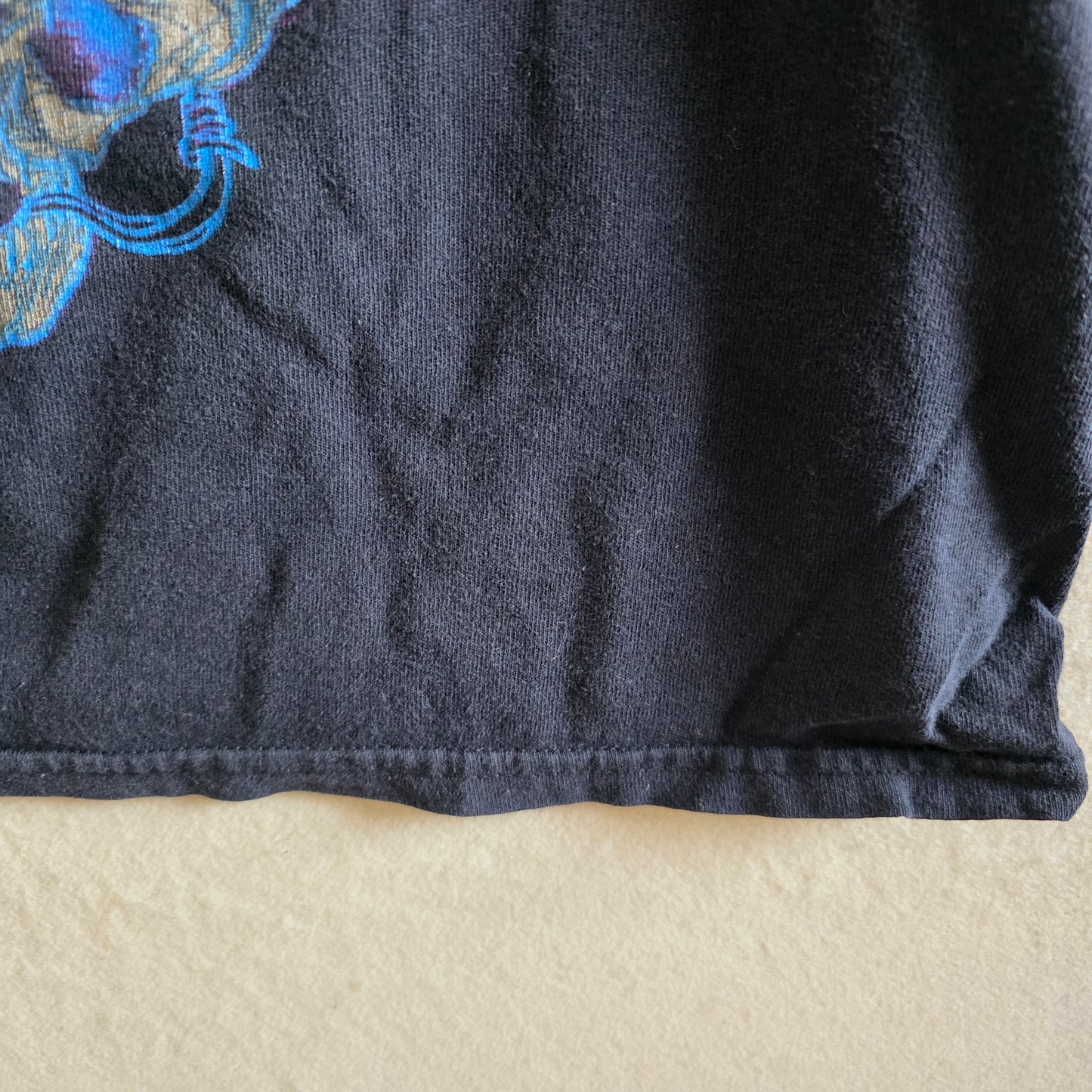 Insane Clown Posse ICP Anvil Tee Tshirt Medium Faded Black Cut Off