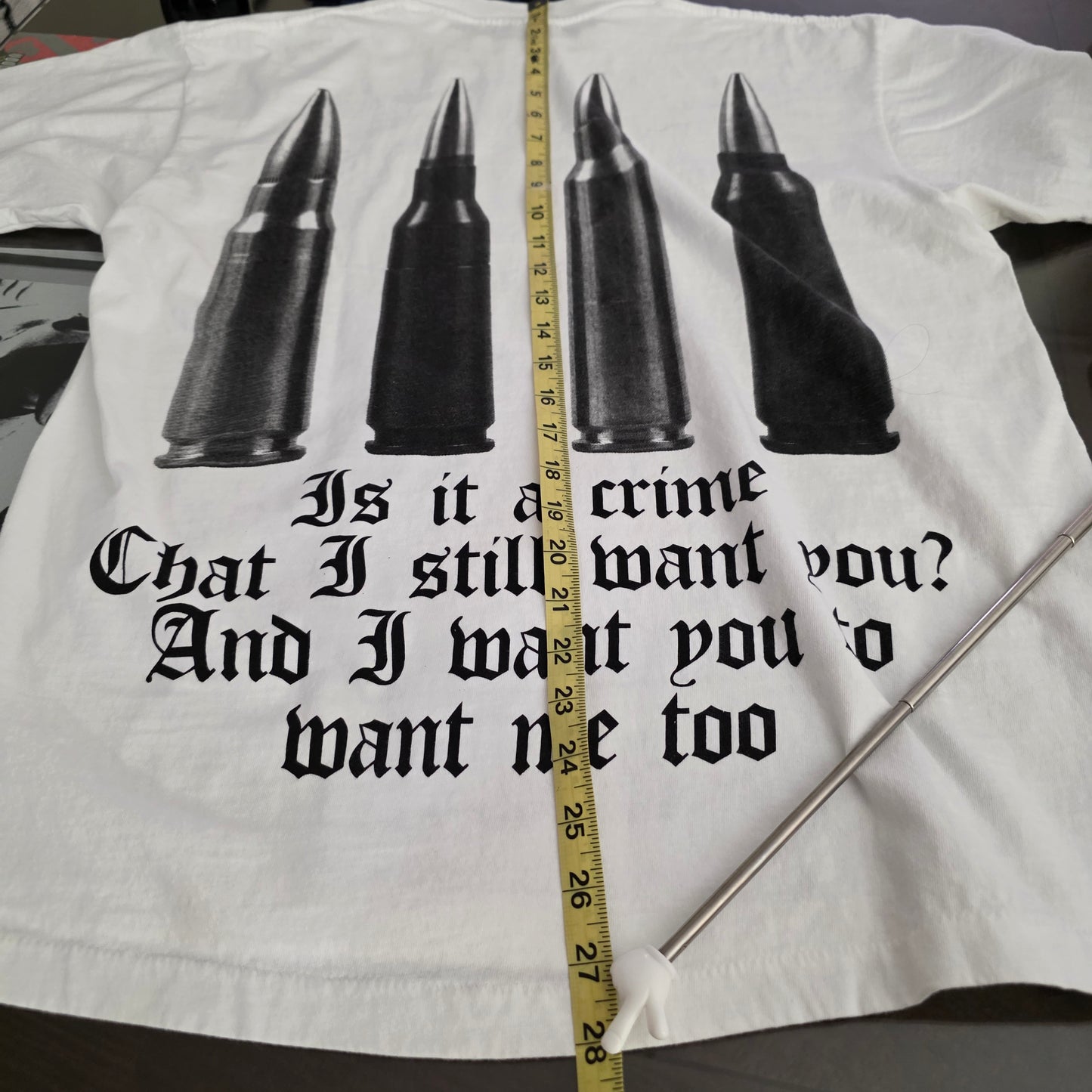Sade Is It A Crime Double-sided  Tshirt Washed White