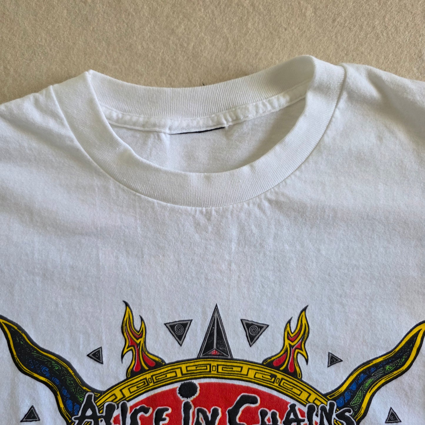 Alice In Chains Dirt 4-sided Print Long Sleeve Tshirt White Large