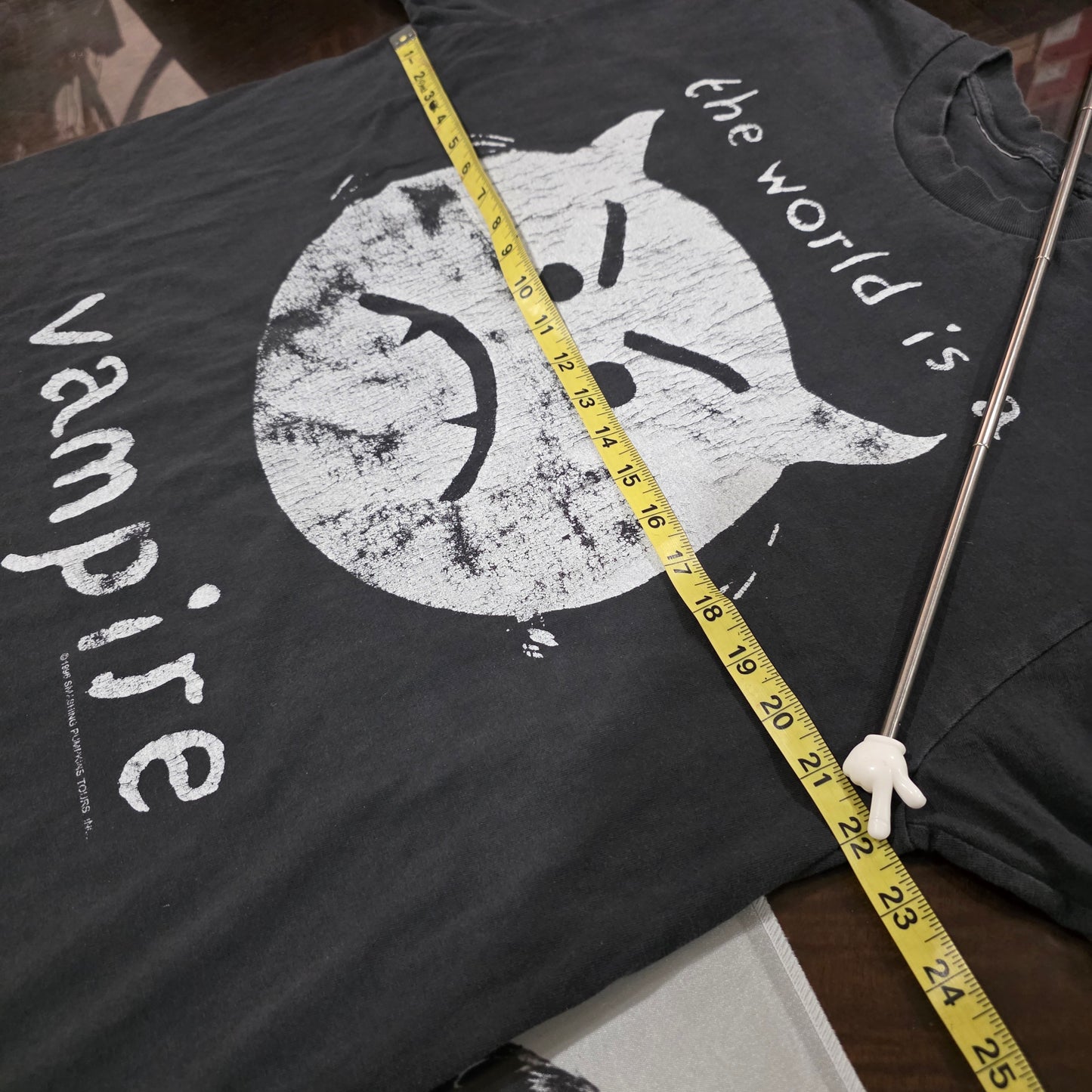 Smashing Pumpkins Infinite Sadness Tour Double-sided Print Tee XL Faded