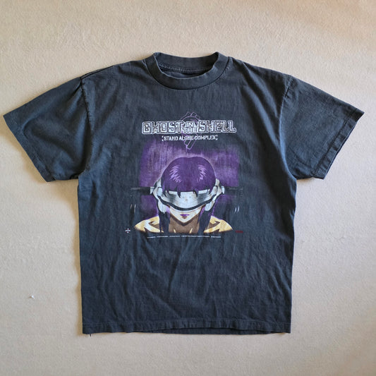 Ghost In The Shell Stand Alone Complex Double-sided Anime Tshirt L Faded Black