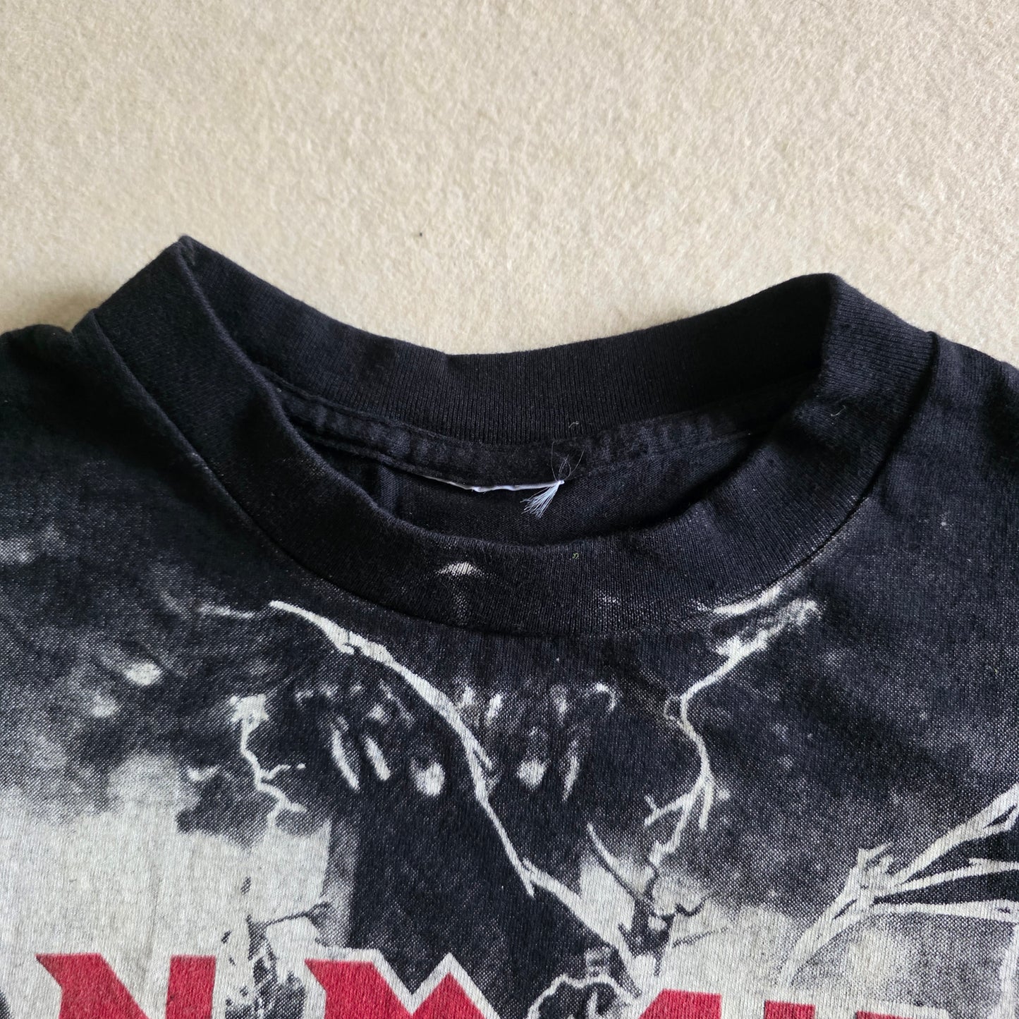 Iron Maiden Overprint All Over Print Graphic Tee Tshirt L