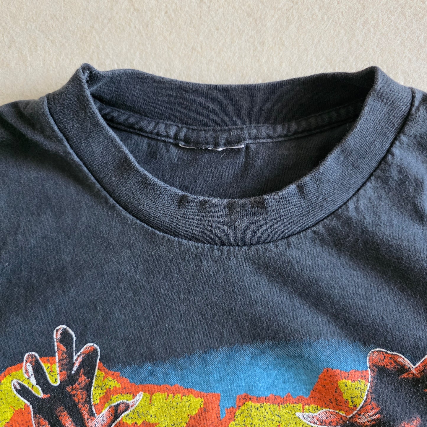 Ozzy Osbourne Big Print Vintage-Style Graphic Tee