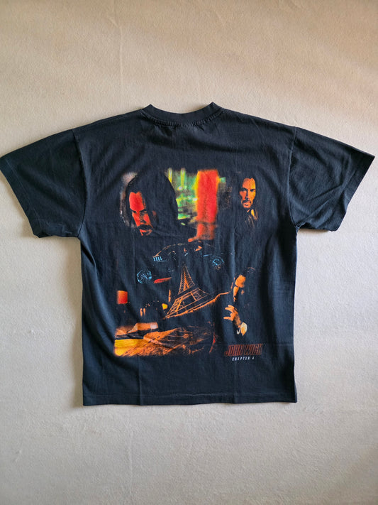 John Wick Keanu Reeves Double-sided Print Vintage-Style Movie Tee Tshirt Large