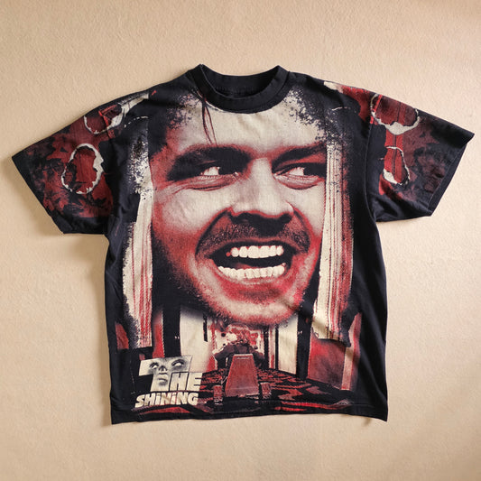 The Shining All Over Print AOP Overprint OVP Retro Movie Tshirt Tee XL Black