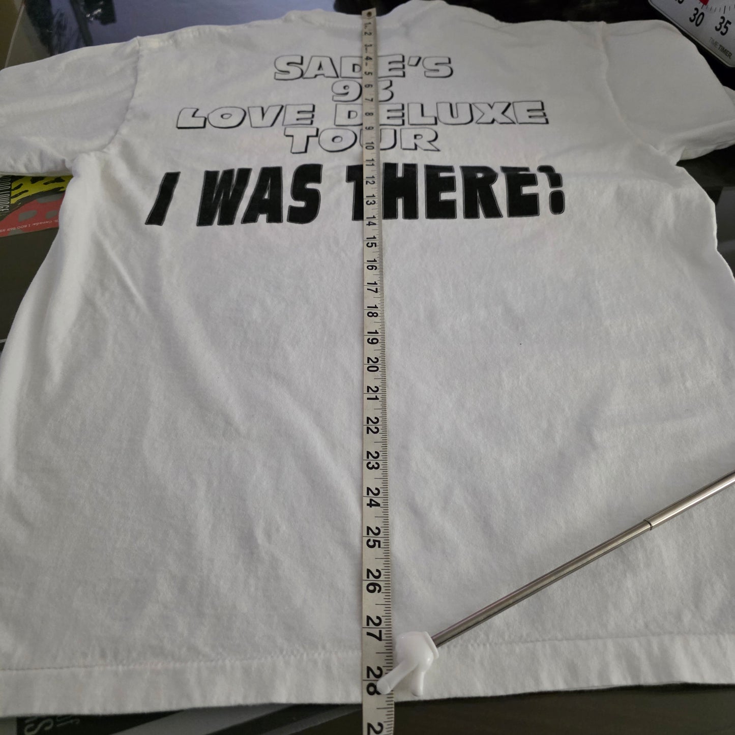 Sade Love Deluxe Tour Graphic Tee Tshirt Large Washed White