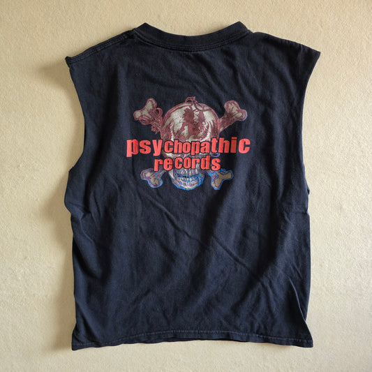 Insane Clown Posse ICP Anvil Tee Tshirt Medium Faded Black Cut Off