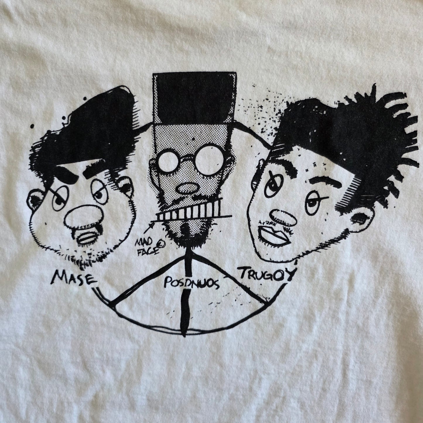 De La Soul Graphic Tee Tshirt XL Washed White