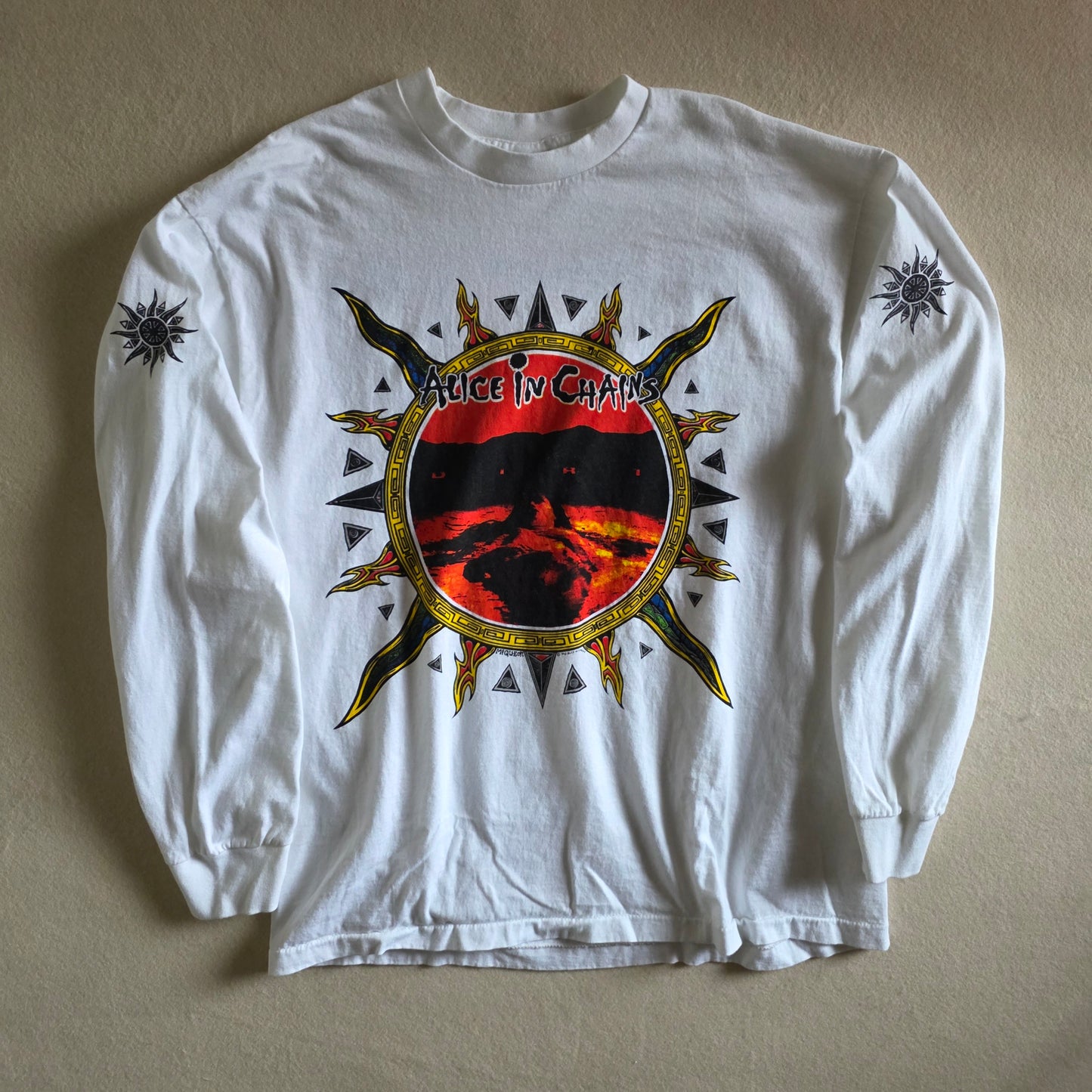 Alice In Chains Dirt 4-sided Print Long Sleeve Tshirt White XL