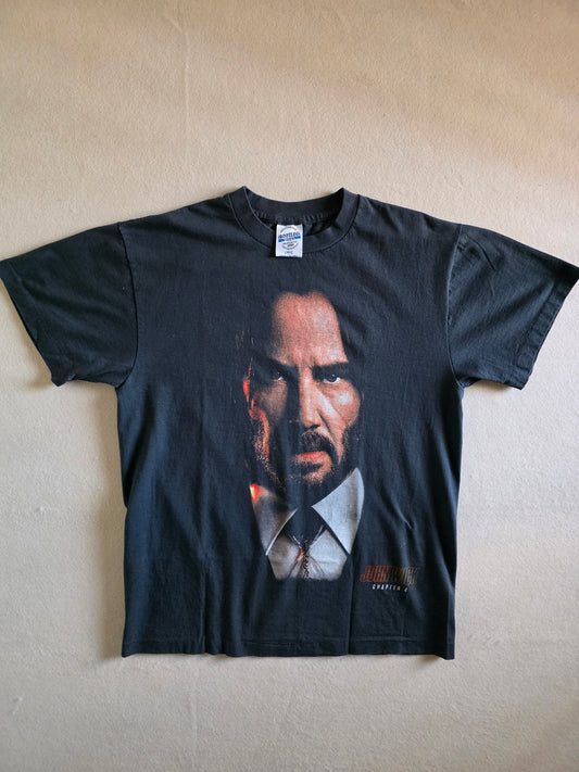 John Wick Keanu Reeves Double-sided Print Vintage-Style Movie Tee Tshirt Large
