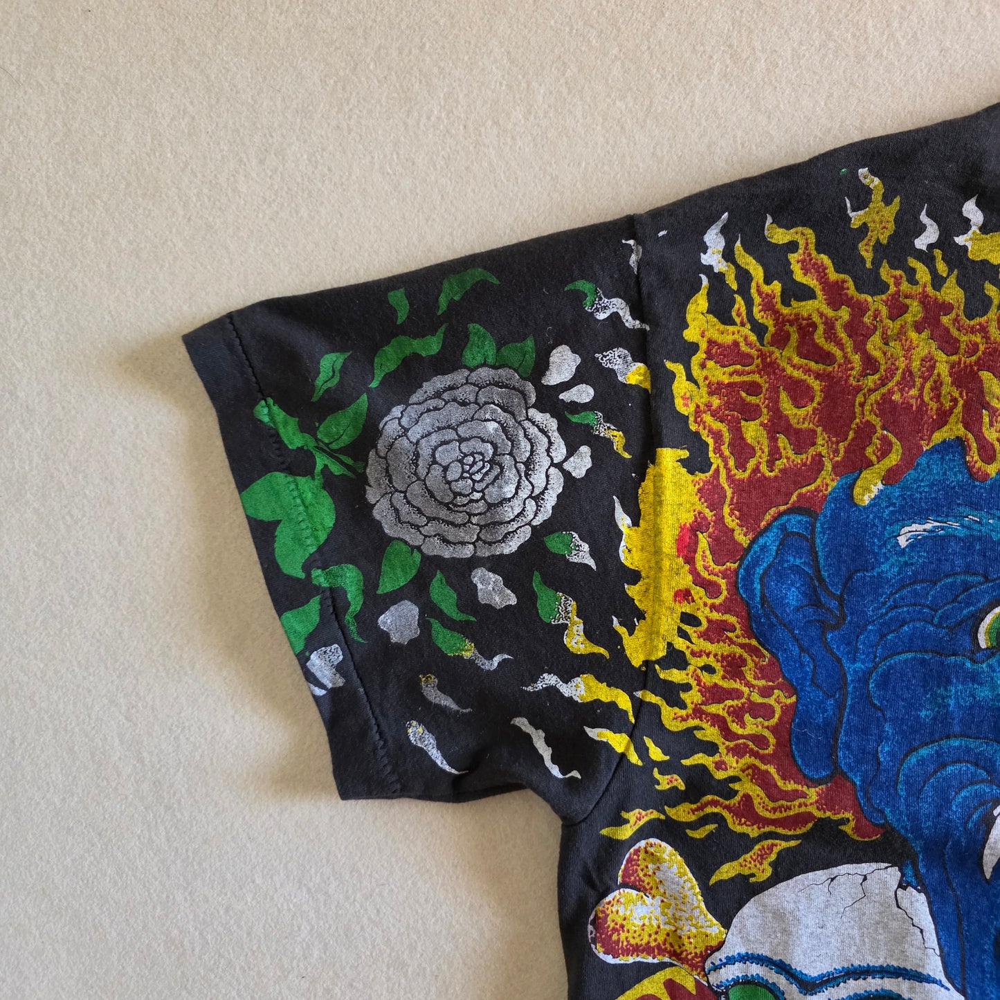 Ozzy Osbourne Overprint All Over Print Graphic Tshirt Large