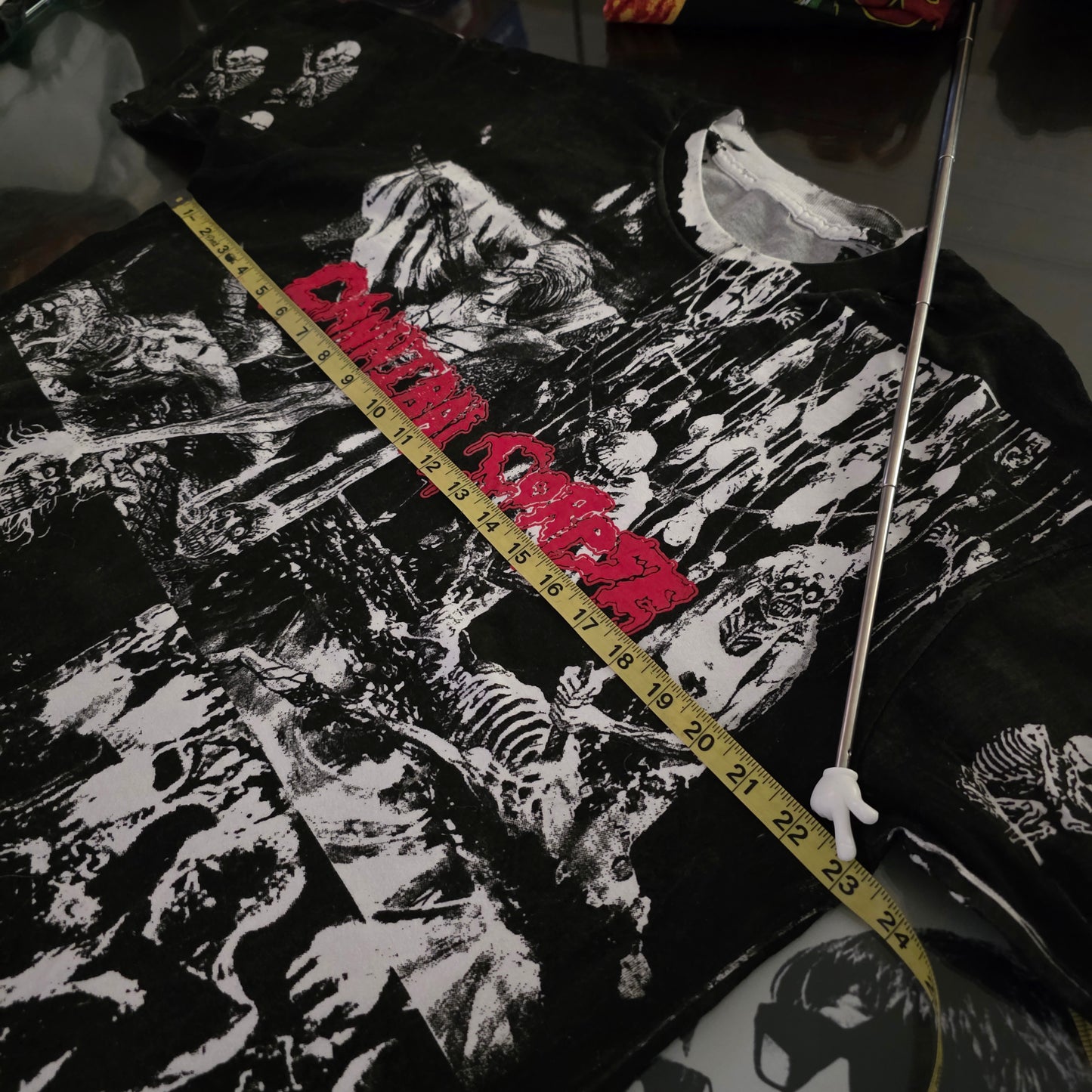 Cannibal Corpse Overprint All Over Print Tee Tshirt XL Upcycled