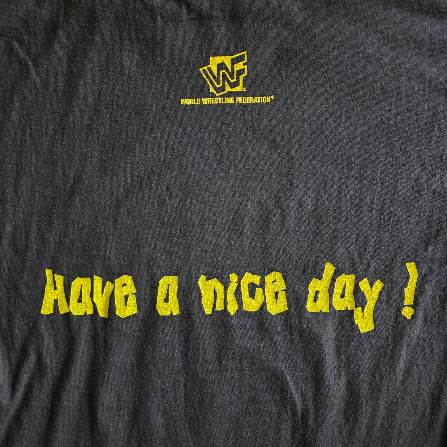 Mankind WWF Mick Foley Vintage-Style Tee Tshirt L Large Black