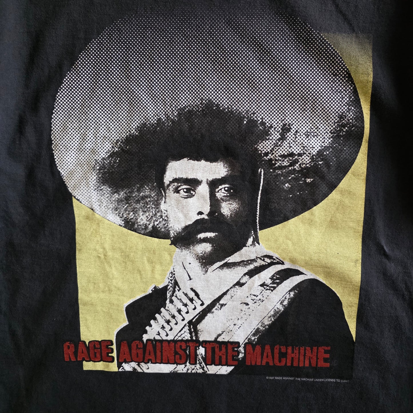 Rage Against The Machine Emiliano Zapata Double-sided Tshirt XL Faded Black