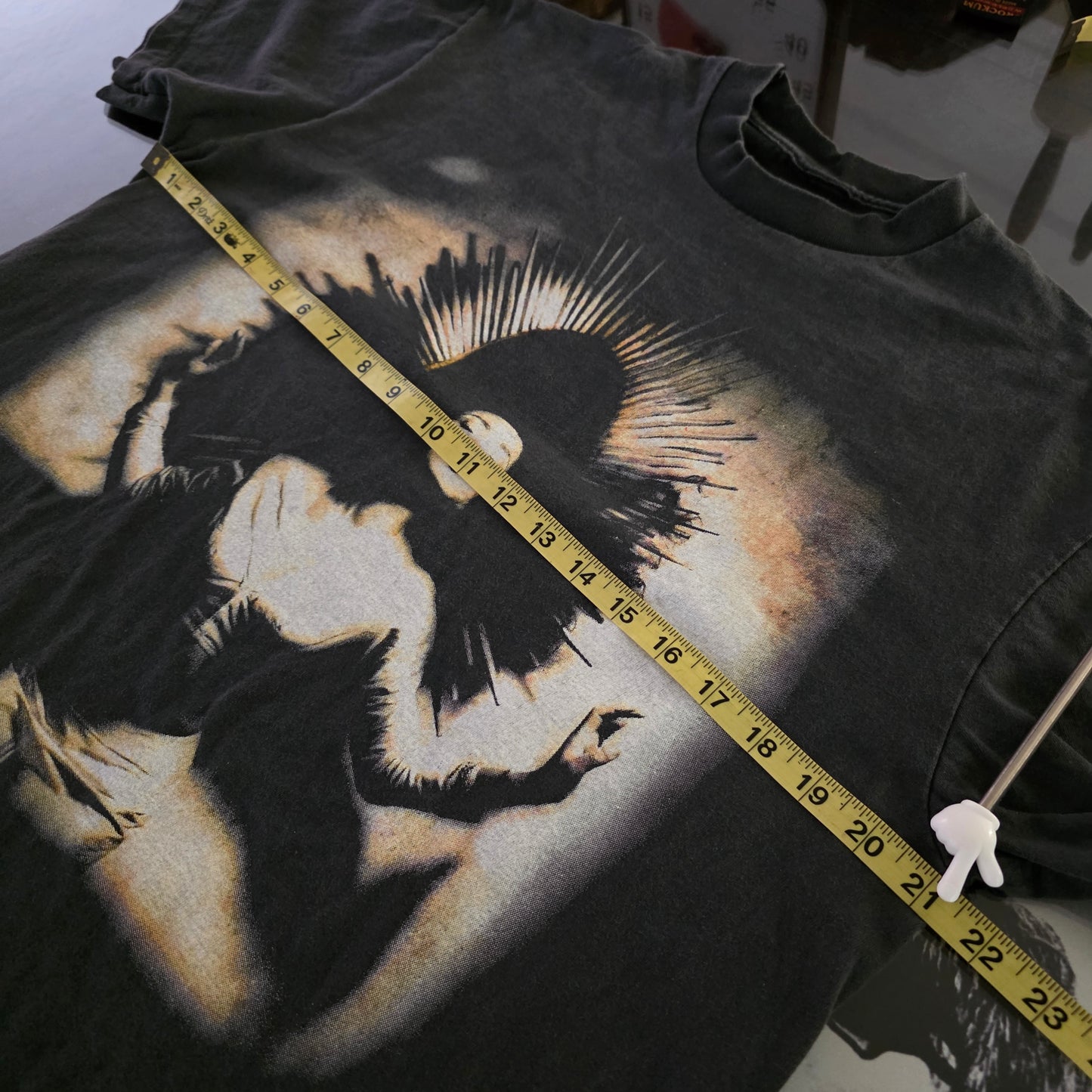 Sade Summer Deluxe Enzyme-washed Graphic Tee Tshirt Large Faded Black