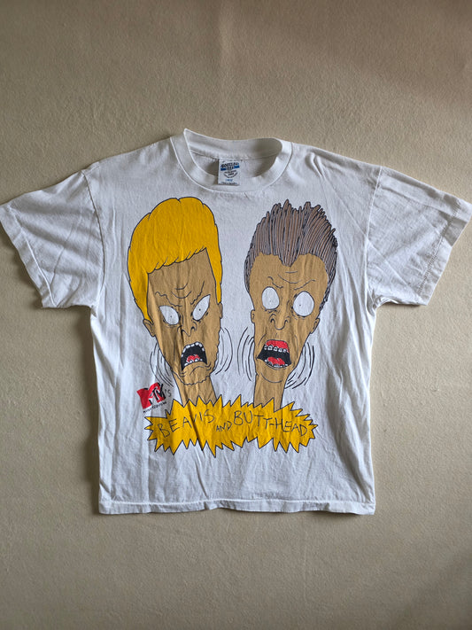 MTV's Beavis And Butthead Double-sided Print Tee Tshirt L