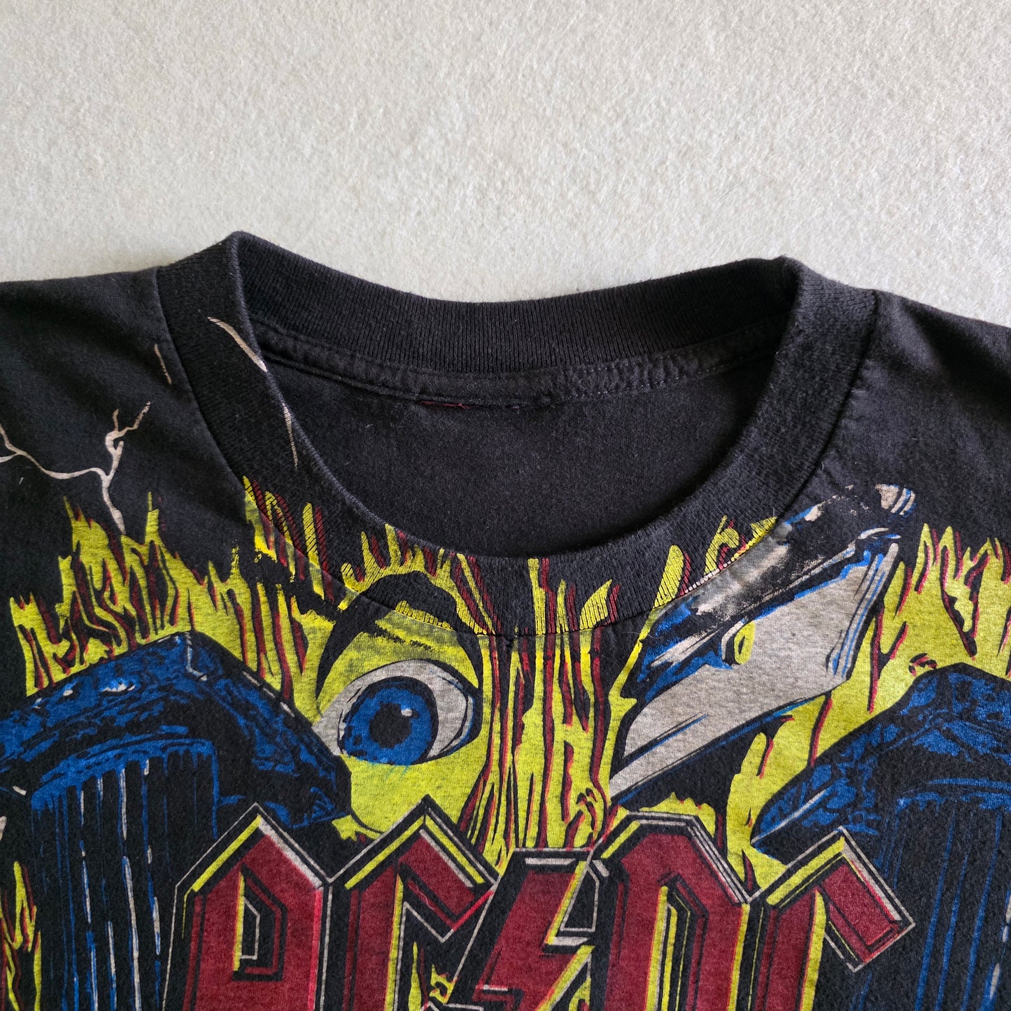 ACDC Overprint All Over Print Tee XL