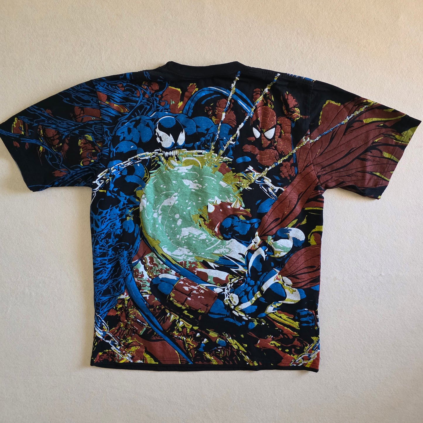 Spawn Spiderman Venom Mashup Overprint AOP All Over Print Tshirt Tee Large