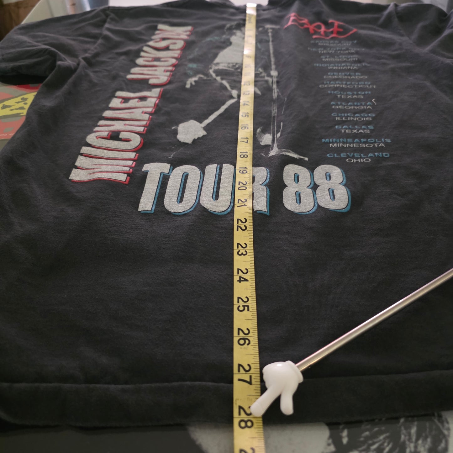 Michael Jackson Bad 88 Tour Double-sided Print Tee Tshirt Large