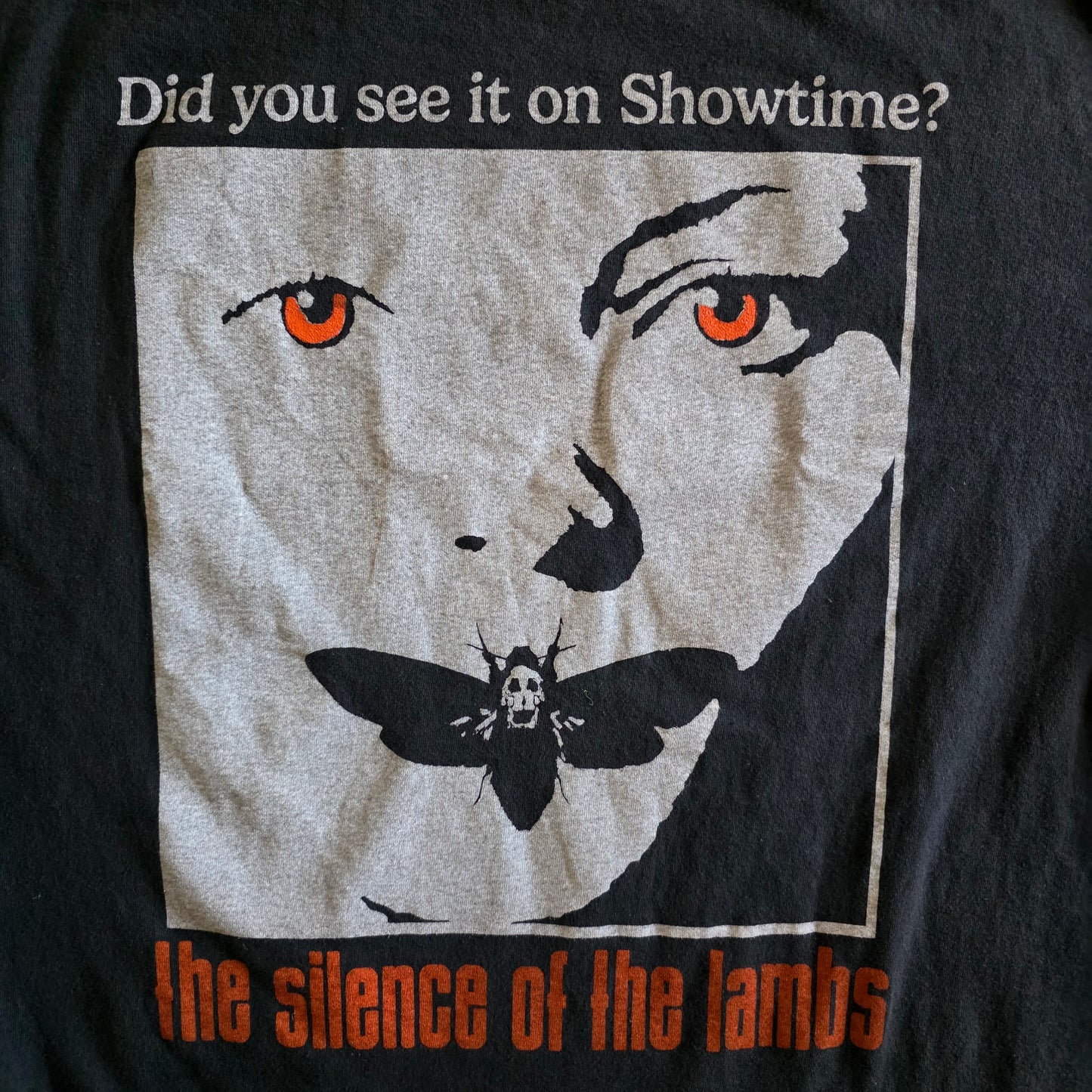 The Silence of the Lambs Double-sided Print Movie Tee L Faded