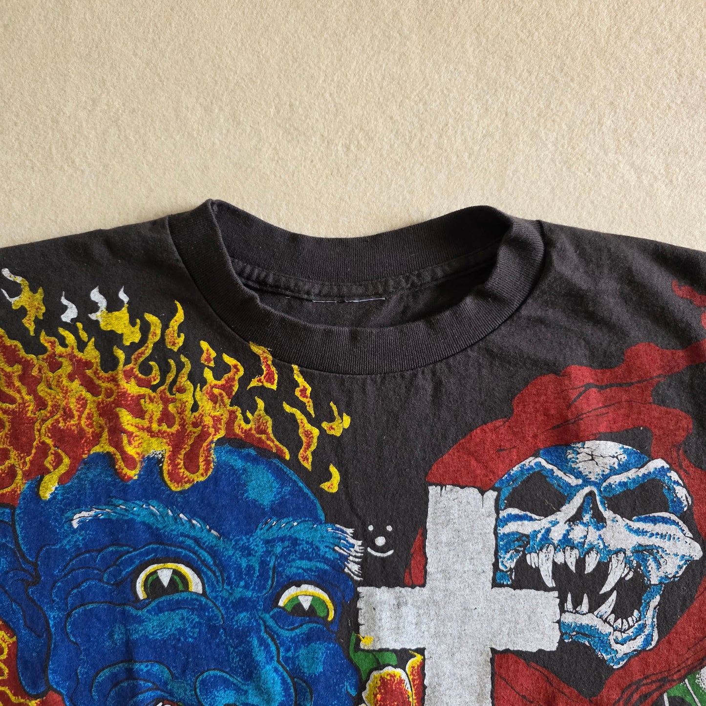 Ozzy Osbourne Overprint All Over Print Graphic Tshirt XL