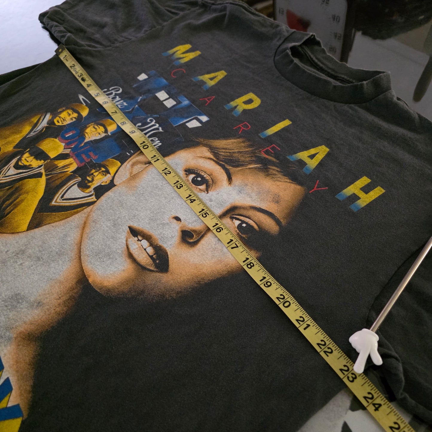 Mariah Carey Boyz II Men One Sweet Day Double-sided Tshirt XL Faded Black