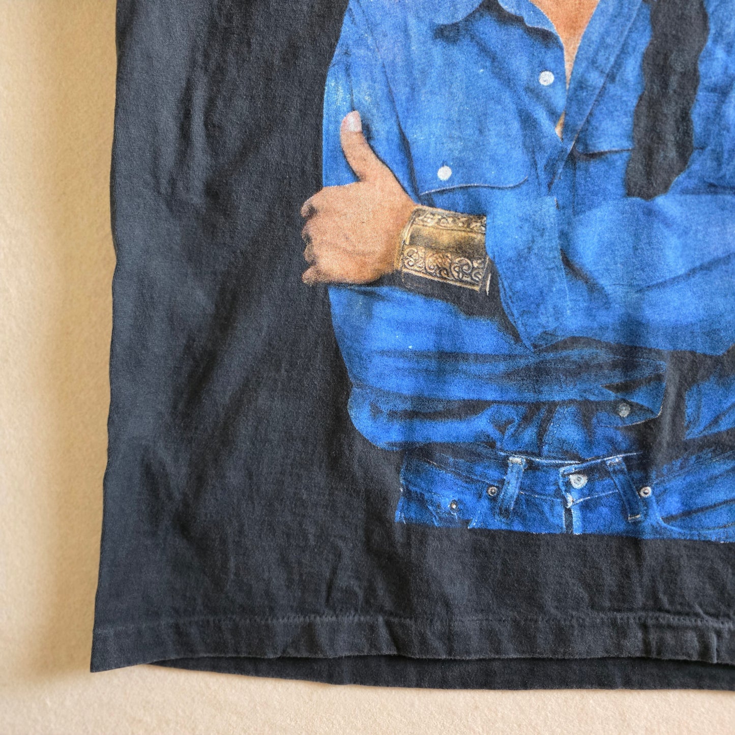 Sade Portrait Big Print Double-sided Tshirt Faded Black Large