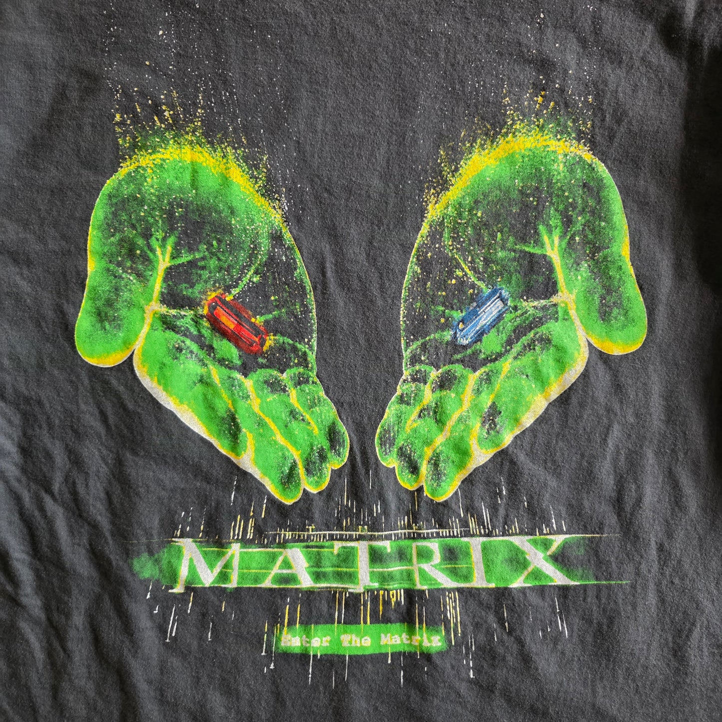 The Matrix 90s Style Double-sided Print Tshirt XL