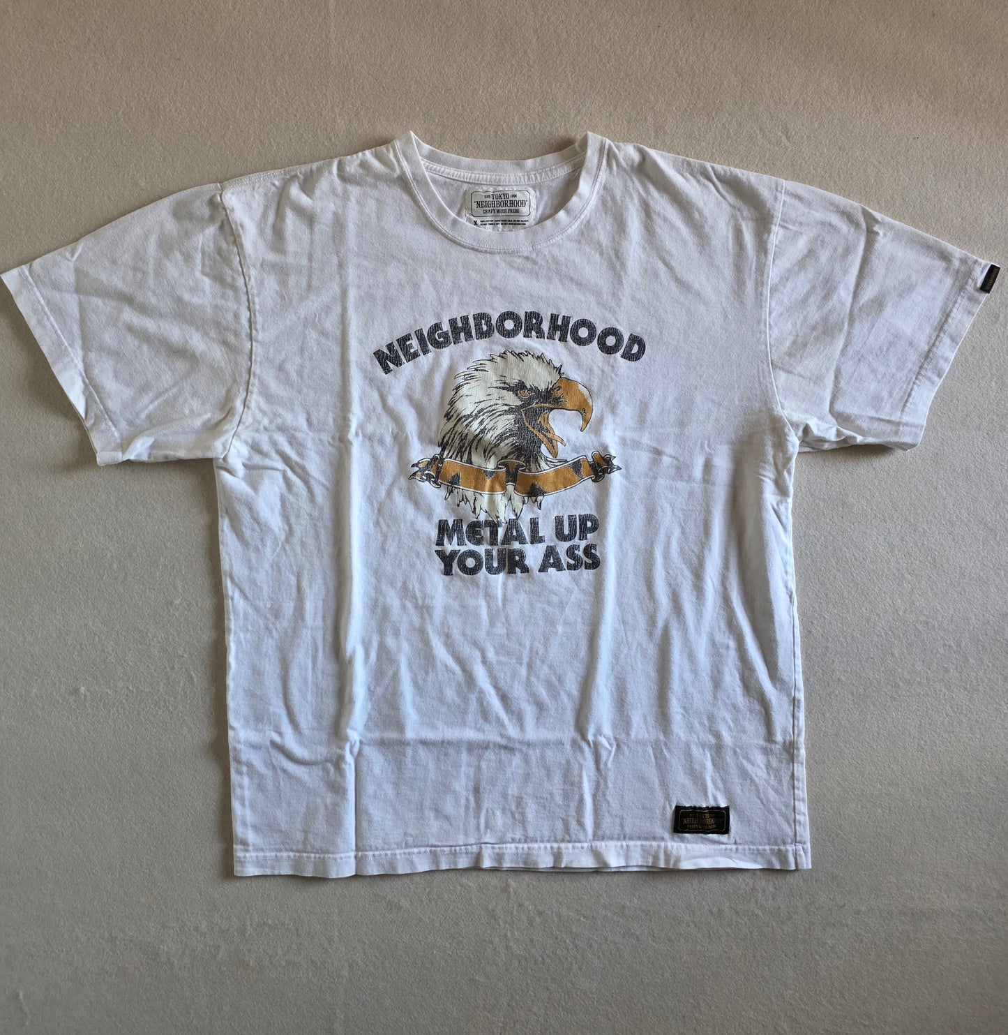 Neighborhood Japan Tokyo Metal Up Your Ass Eagle Tshirt Large