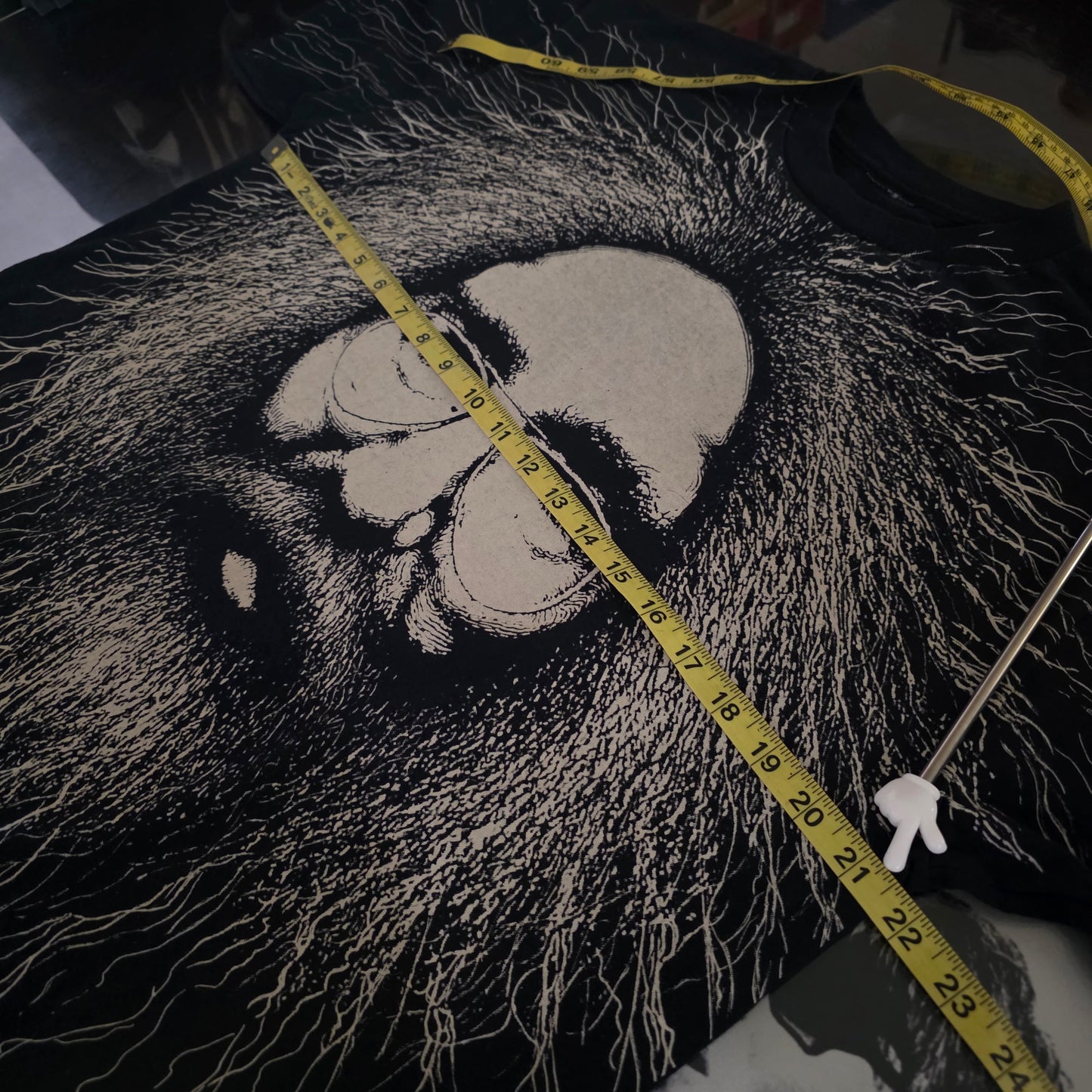 The Grateful Dead Jerry Garcia Overprint All Over Print Tee Tshirt L