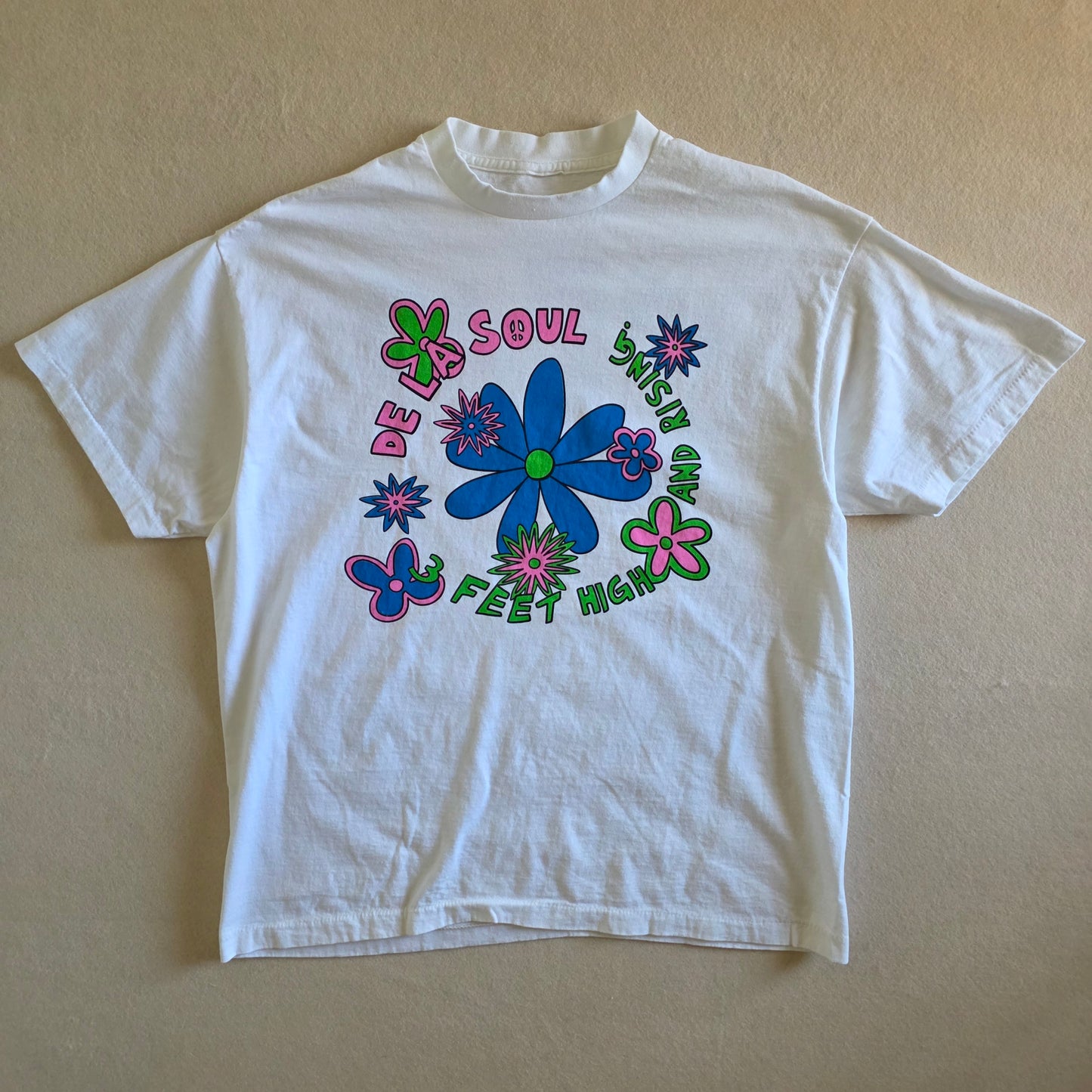 De La Soul Graphic Tee Tshirt XL Washed White