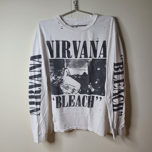 Nirvana Bleach Destroyed Long Sleeve Tee