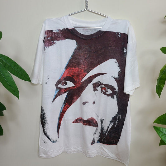 David Bowie Upcycled Custom Tee Shirt