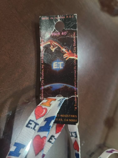 Rare 1982 Vintage E.T. Movie Shoelaces