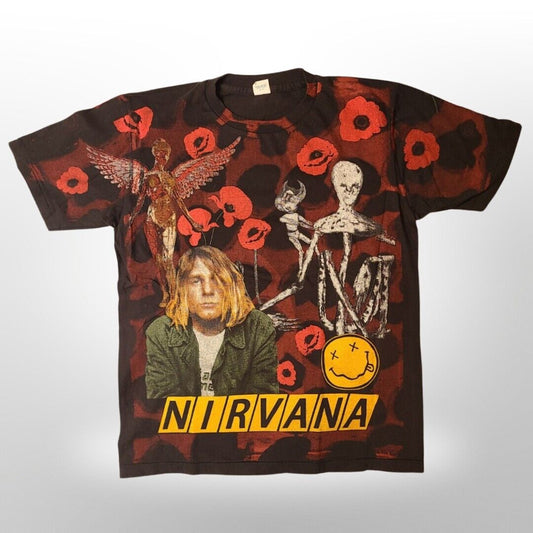 Nirvana Kurt Cobain Incesticide Overprint Tee Shirt