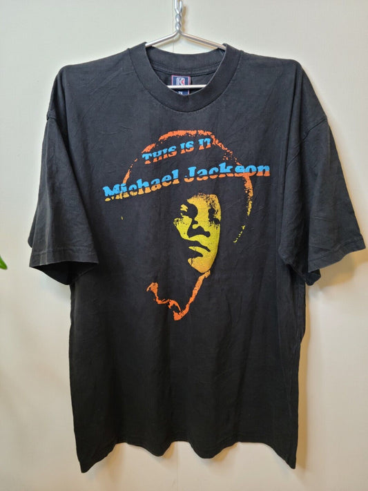 Michael Jackson Upcycled Enzyme Washed Heavy Cotton T-shirt