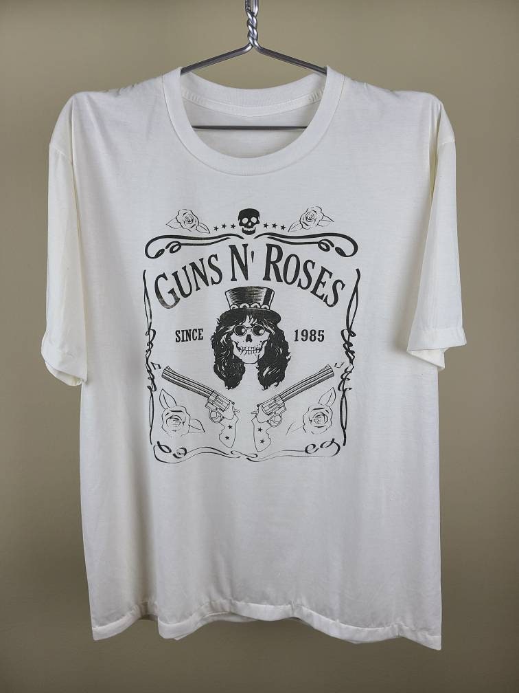Guns N' Roses Jack Daniels Slash Whiskey T Shirt