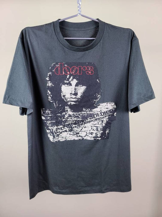 The Doors The Unknown Soldier Rock Tee T Shirt Faded Gray
