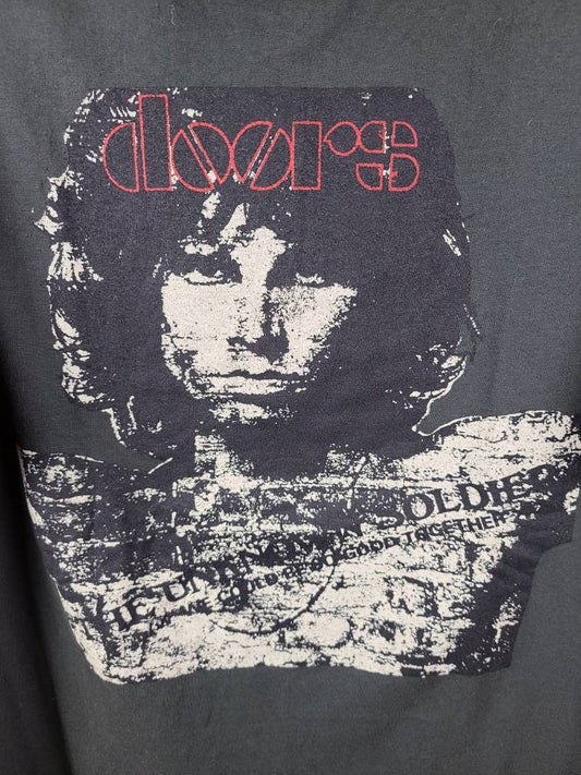The Doors The Unknown Soldier Rock Tee T Shirt Faded Gray
