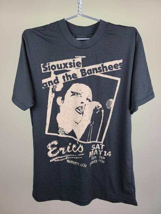 Siouxsie and the Banshees Tee T Shirt Faded Black Grey