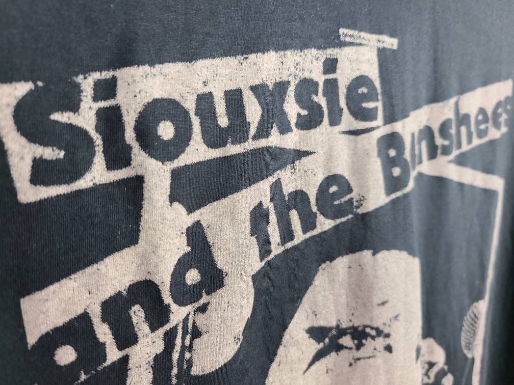 Siouxsie and the Banshees Tee T Shirt Faded Black Grey