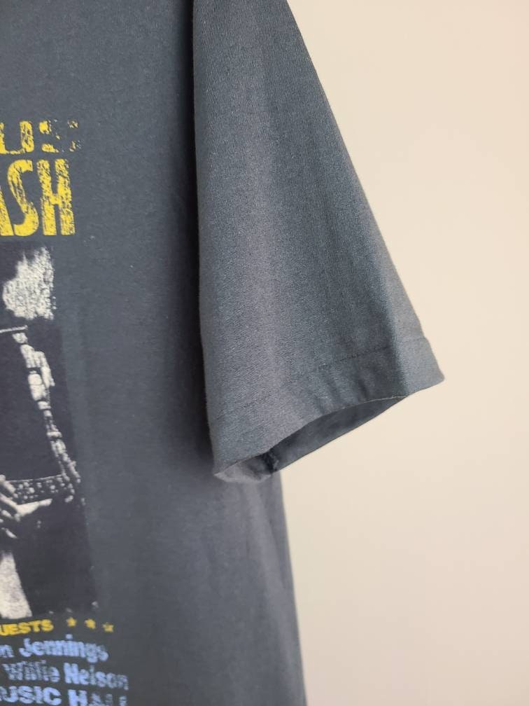 The Fabulous Johnny Cash Concert Tour Retro Tee T Shirt Medium Faded Grey