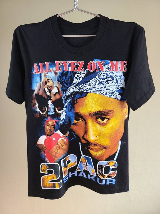 2Pac Tupac Shakur All Eyez on Me 90s Style T Shirt