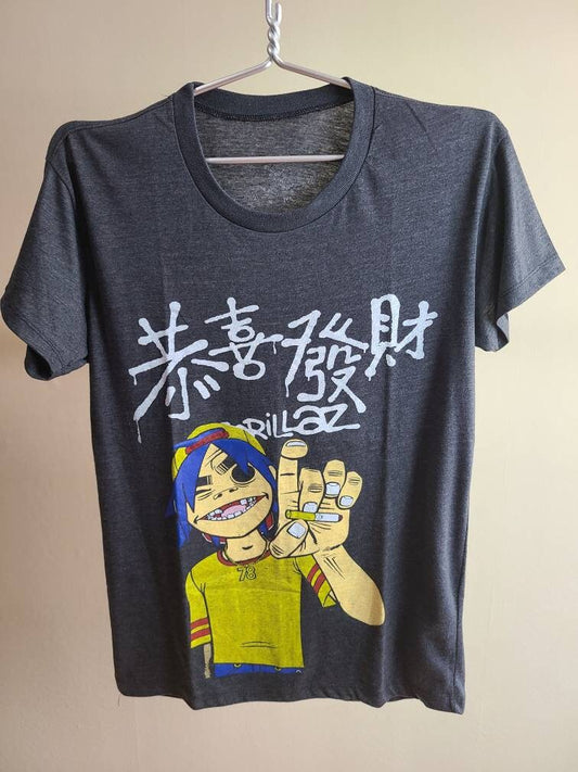 Gorillaz Double-sided T Shirt Gray