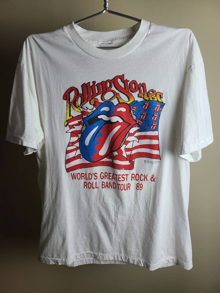 The Rolling Stones Steel Wheels Tee T Shirt Cut & Sewn