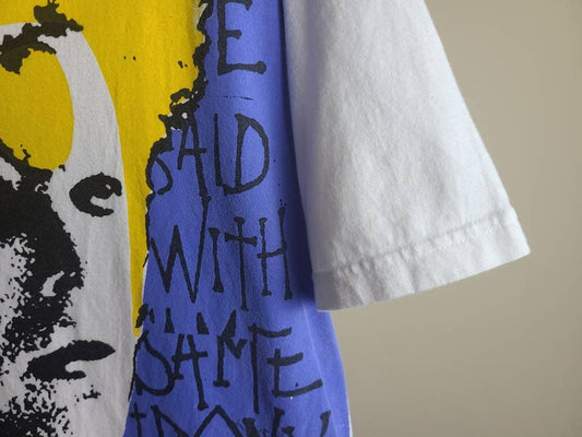 Handprinted David Bowie Upcycled Retro Tee Workshop Custom