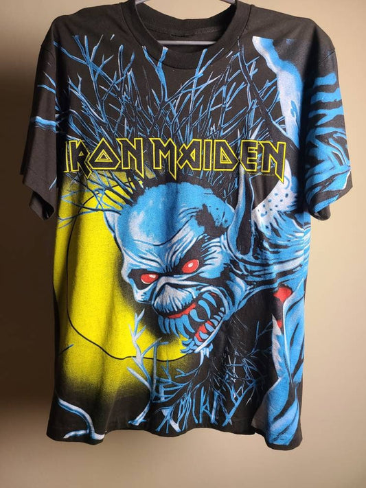 Iron Maiden All Over Print Retro Tee