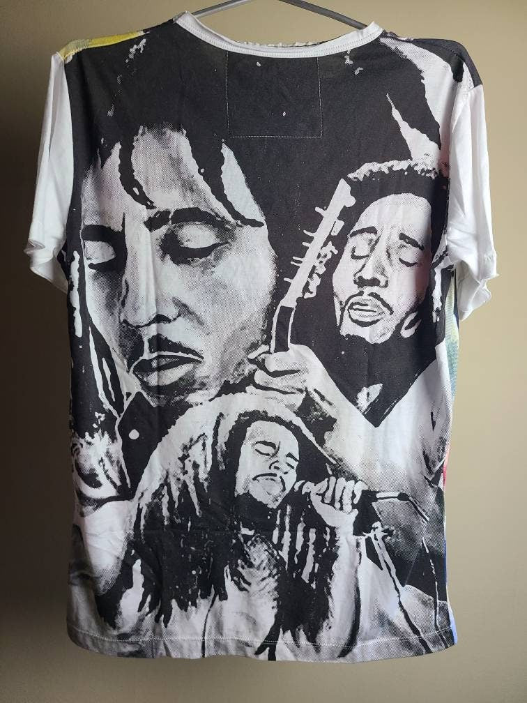 Bob Marley Super Soft All Over Print Tee T Shirt