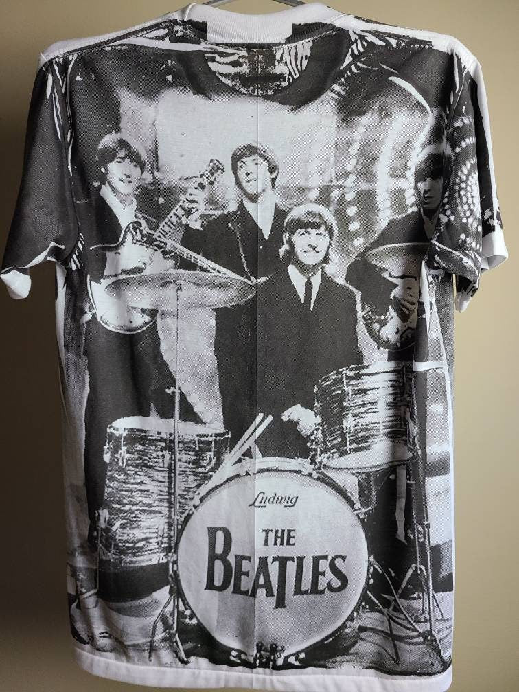 The Beatles Super Soft All Over Print Tee T Shirt Small