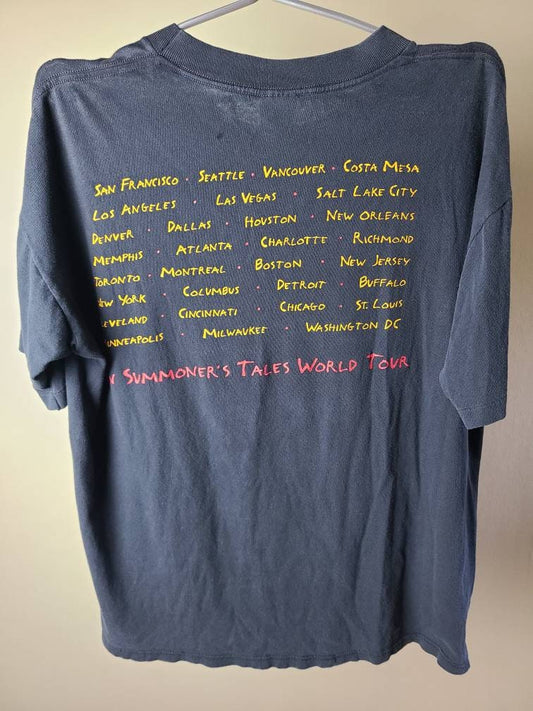 Rare True Vintage VTG 90s Sting Ten Summoner's Tales World Tour Tee Shirt XL 1993